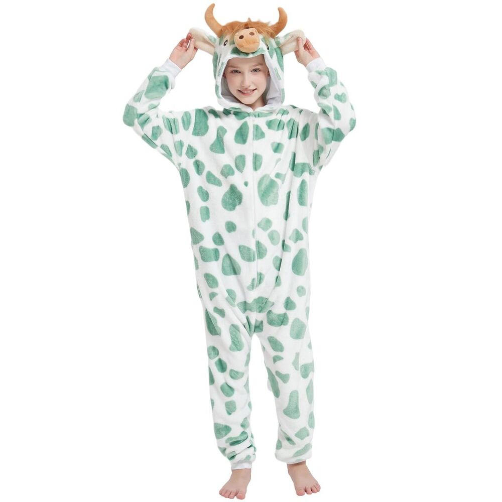 Highland Cow Onesie or Costume - 6-7 yrs - Animal One Piece Pajamas